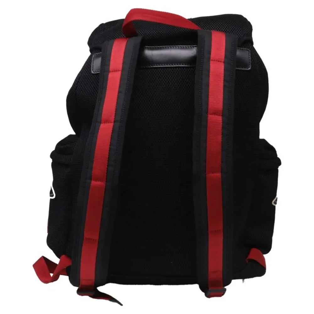 Gucci Hollywood Embroidered Rucksack Backpack in Black Polyester